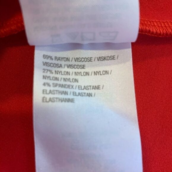 H by Halston Red Fit & Flare Dress Plus Size - Picture 10 of 10